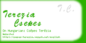terezia csepes business card