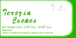 terezia csepes business card